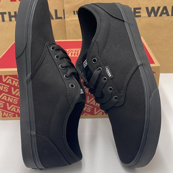 Vans Men’s Black Canvas Sneakers Atwood (Canvas) Black/Black
VN000TUY186 - Picture 12 of 16